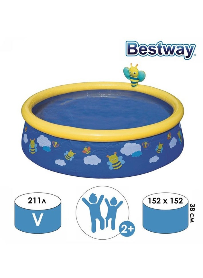Bestway My First Fast Set Spray Pool 152Cm X 38Cm 26-57326-blue