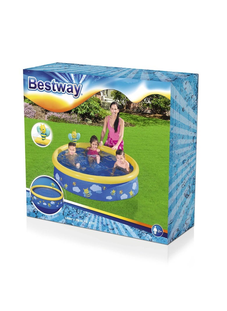 Bestway My First Fast Set Spray Pool 152Cm X 38Cm 26-57326-blue