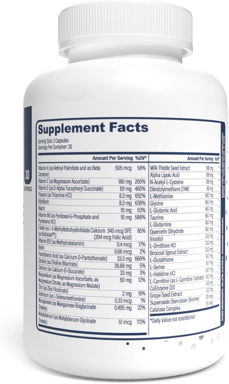 NuEthix Formulations OptiPure Daily Nutritional Support for Detoxification Supplement Supports Liver Function and Elimination of Toxins 30 Serving Bottle - Image 3