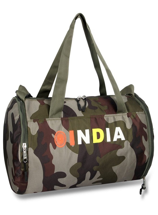 RAKSO 321 Gym Bag for Men Women Stylish Duffel Sports Travel Bag with Pocket (Army Bag Shoe Bag) - Image 3