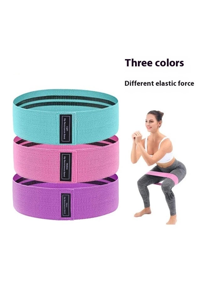yongsheng 3-Piece Resistance Workout Booty Bands Set, Resistance Bands, Exercise Bands, Exercise Workout Bands for Muscle Training, Elastic Bands for Leg, 3 Set of Stretch Bands for Working Out Women or Men  - Image 5