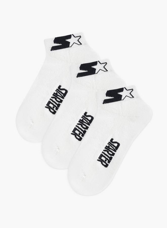STARTER Set of 3 - Starter Logo Print Ankle Length Socks - Image 1