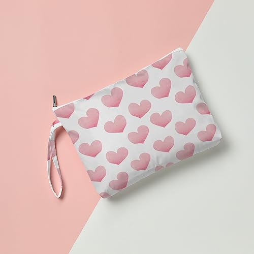 Fokongna Love Heart Wet Dry Bag Beach Diaper Toiletry Waterproof Large Capacity for Women Girls Mom Sister Friends Heart Romantic Gifts - Image 4
