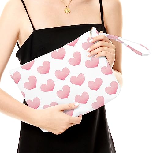 Fokongna Love Heart Wet Dry Bag Beach Diaper Toiletry Waterproof Large Capacity for Women Girls Mom Sister Friends Heart Romantic Gifts - Image 2