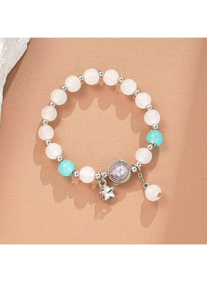 Goolsky Fairy Crystal Bracelet for Women – Sweet Dreamy Aesthetic Beaded Hand Chain, BFF Friendship Gift for Daily Casual Wear - Image 4