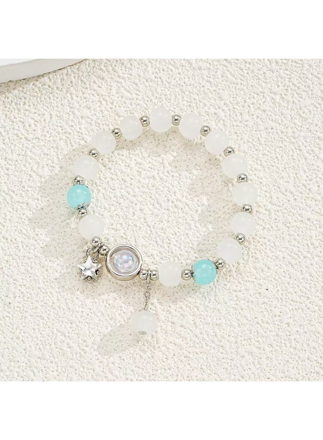 Goolsky Fairy Crystal Bracelet for Women – Sweet Dreamy Aesthetic Beaded Hand Chain, BFF Friendship Gift for Daily Casual Wear - Image 5