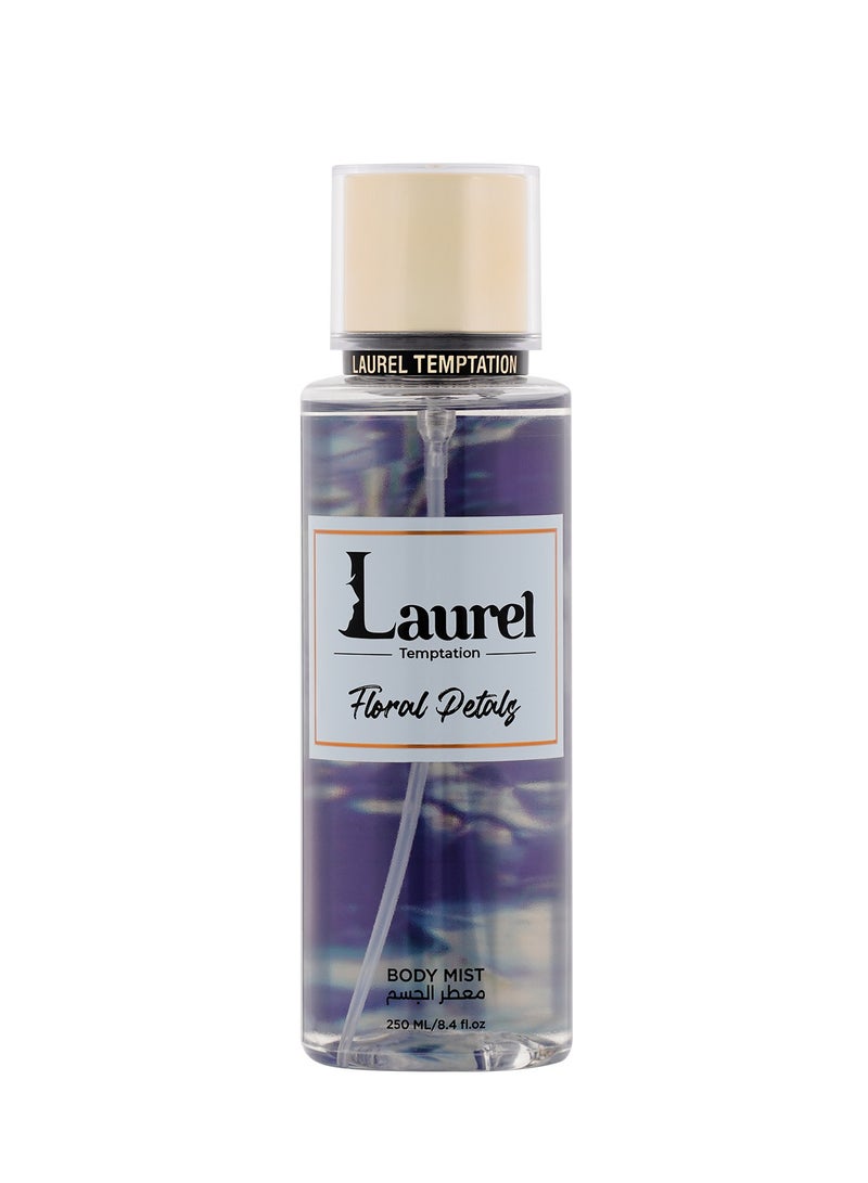 إغراء الغار لوريل بودي سبلاش – فلورال بيتالز (250 مل) | رذاذ زهري فاكهي منعش للنساء - Image 1