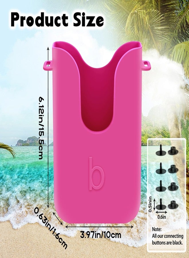 BestStone Silicone Phone Holder for Bogg Bags, Compatible Phone Case Attachment, Beach Tote Bag Accessory - Ideal Holder for Bogg & Similar Beach Bags (Pink) - Image 2