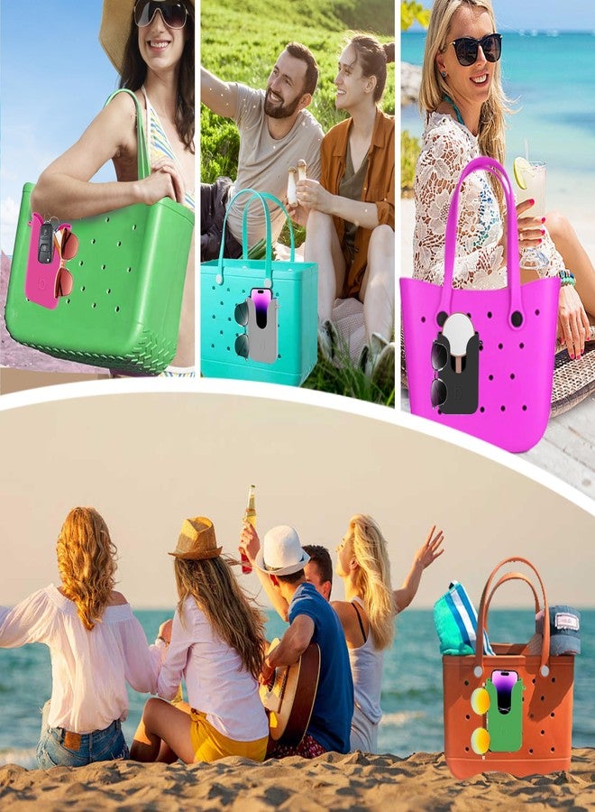 BestStone Silicone Phone Holder for Bogg Bags, Compatible Phone Case Attachment, Beach Tote Bag Accessory - Ideal Holder for Bogg & Similar Beach Bags (Pink) - Image 5