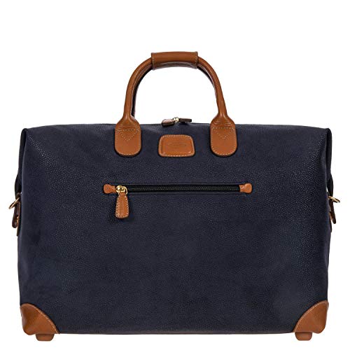 Bric's LIFE 18-Inch Cargo Duffle Bag - Luxury Duffle Bag for Travel - Weekender Bags for Women and Men - Faux Suede - Blue - Image 1