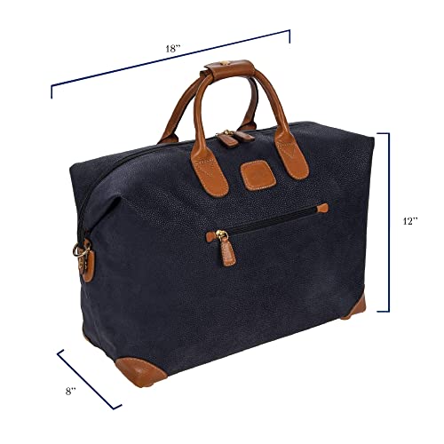 Bric's LIFE 18-Inch Cargo Duffle Bag - Luxury Duffle Bag for Travel - Weekender Bags for Women and Men - Faux Suede - Blue - Image 3