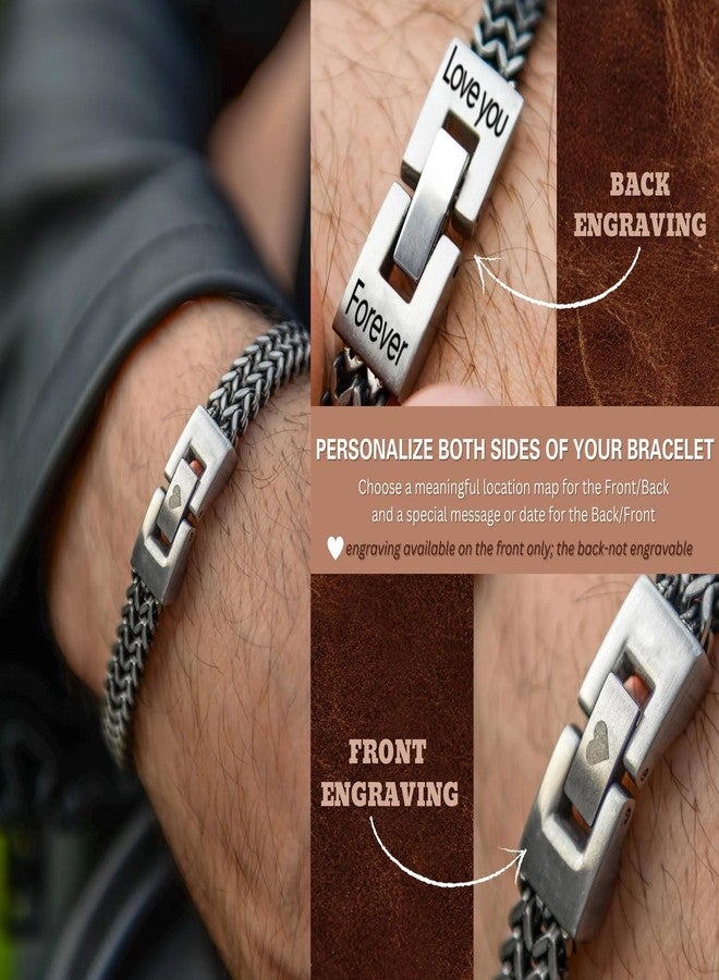 HiStock Stocking Stuffers for Teens, Son Gifts To My Son Bracelet from Mom Link Chain Bracelet Birthday Christmas Gifts for Him - Image 3