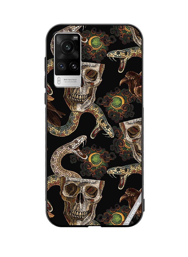 VR CREATIVE Protective Case Cover For Vivo X60 Pro Horror Art Design Multicolour - Image 1