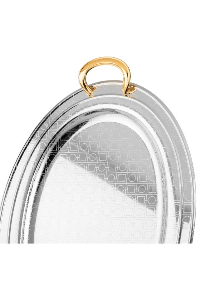 Alsaif ✨ Al Saif Luxury Metal Trays ✨ 3 Multi-Size Trays for Elegant & Versatile Use 🤍 - Image 3