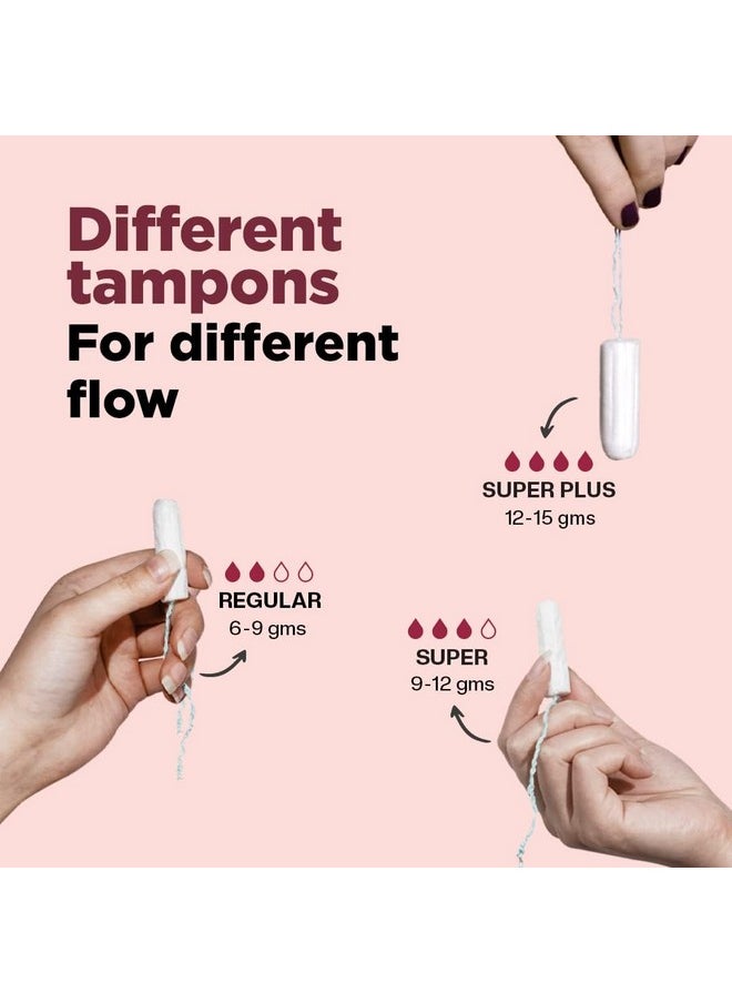 PEESAFE Pee Safe 100% Organic Tampon (Super) | Comfortable & Stain-Free Experience | Ultra Soft & Highly Absorbent | Rash & Irritation Free | Skin Friendly | FDA Approved | Pack of 10  - Image 2
