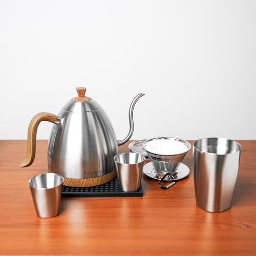 Brewista Artisan Electric Gooseneck Kettle, Water Boiler with LCD Panel, Precise Temperature Control, Fast Boiling and Keep Warm Settings for Pour-Over Coffee & Tea, Café, 1 Liter (Stainless Steel) - Image 3