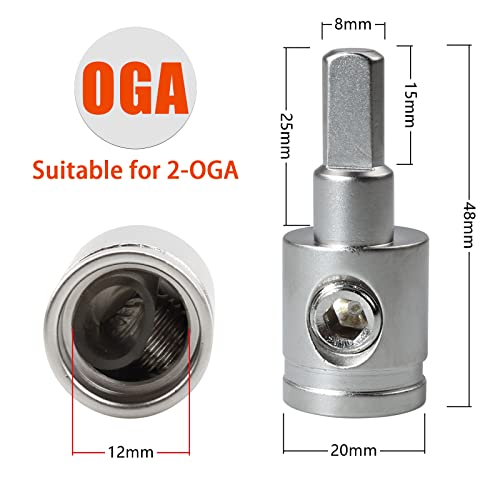ZOOKOTO 2 PCS Audio 0 Gauge to 4 Gauge Wire GA Reducer, for Car Stereo Audio AWG Pin Power Ground Wire Reducer - Image 2