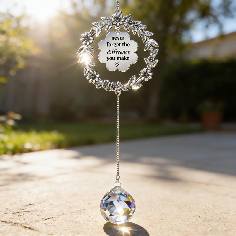 Persofine Thank You Gifts Never Forget The Difference That You Make Suncatcher,Sun Catcher Retirement Farewell Going Away Goodbye Appreciation Gifts for Men Women Coworker Boss Friend (A) - Image 5