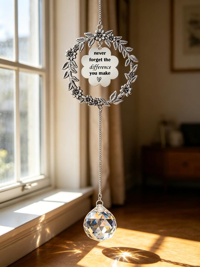 Persofine Thank You Gifts Never Forget The Difference That You Make Suncatcher,Sun Catcher Retirement Farewell Going Away Goodbye Appreciation Gifts for Men Women Coworker Boss Friend (A) - Image 4