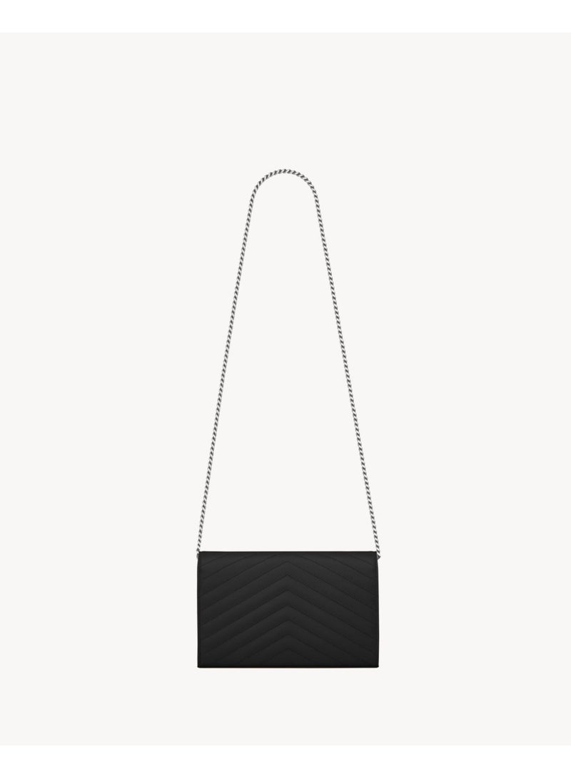 حقيبة كتف سلسلة مبطنة بأسلوب YSL الكلاسيكي - حقيبة يد فاخرة قابلة للتقاطع مع تفاصيل شعار مميزة، تشطيب جلد فاخر - Image 3