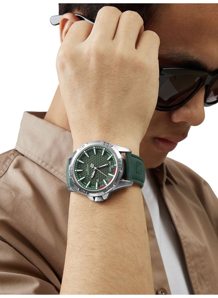 NAVIFORCE NAVIFORCE Men Casual Sport Military Quartz Calendar Wrist Watch for Man Business Leather Waterproof Male Clock  - Image 2