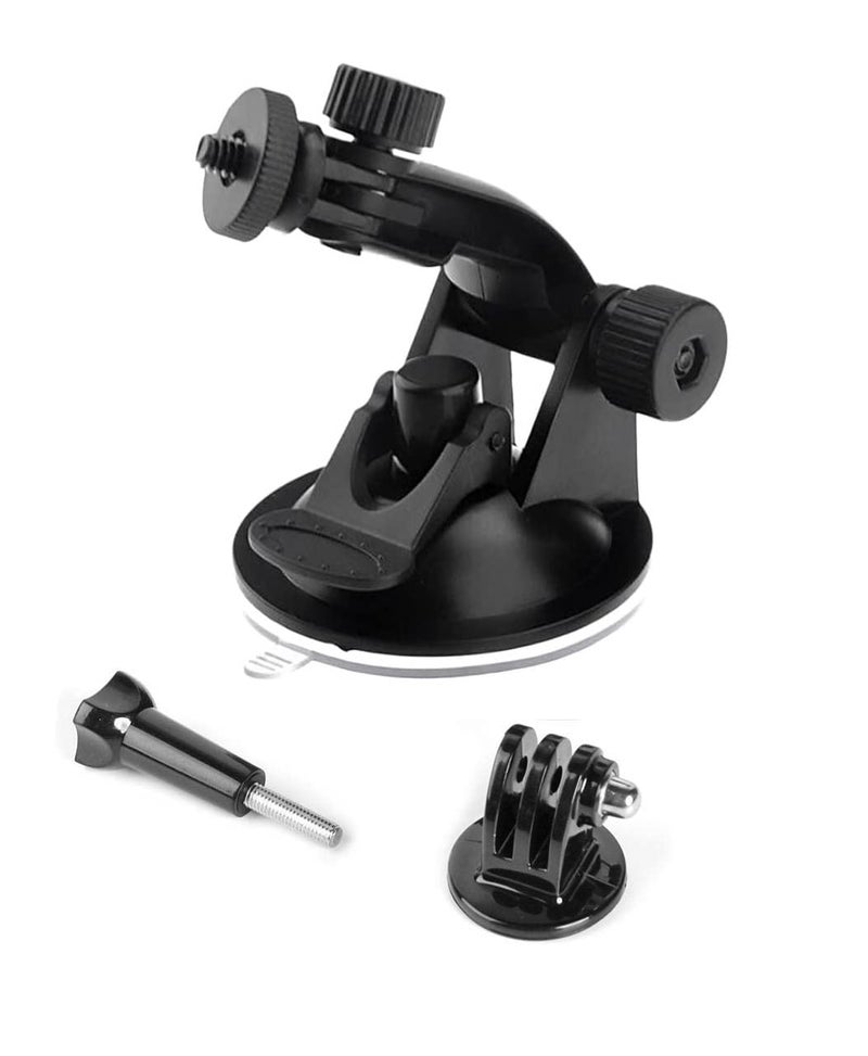 Action Pro Car Suction Cup Window Glass Mount Holder Tripod Adaptor Camera Accessories Compatible with GoPro 13 12 11 10 9 8 7 6 5 4 3+ 3 SJCAM Yi 4K Eken & Other Action Cameras - Image 1