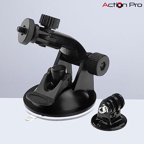 Action Pro Car Suction Cup Window Glass Mount Holder Tripod Adaptor Camera Accessories Compatible with GoPro 13 12 11 10 9 8 7 6 5 4 3+ 3 SJCAM Yi 4K Eken & Other Action Cameras - Image 4