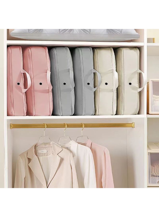 2 Pieces Travel Luggage Organizer for Carry On Luggage, Space Saving Compression Storage Bags for Clothes Organizer Travel and Home Use (Beige)  - Image 4
