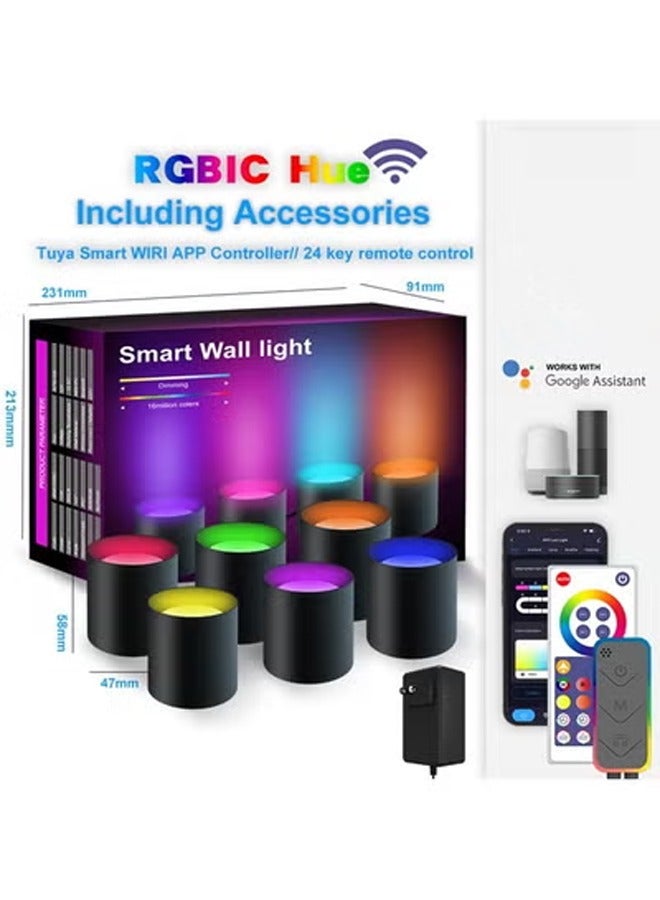 KLNAMAEAAN RGBIC WiFi Smart LED Wall LED Light for Home Decor Work with (6 Pack) - Image 1