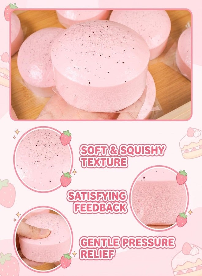 piercing Cake Squishy, Strawberry Cake Design Squishy Toy, Cheese Squishy, Stress for Office Workers, Taba Squishy, Desktop Decor for Collectors, Hand Exercise Sensory, One Piece Strawberry Cake Squishy - Image 2