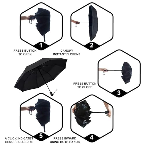 SY COMPACT Travel Umbrella Windproof Automatic Umbrellas Small Compact UV Sun Protection Factory Outlet Umbrella - Image 3