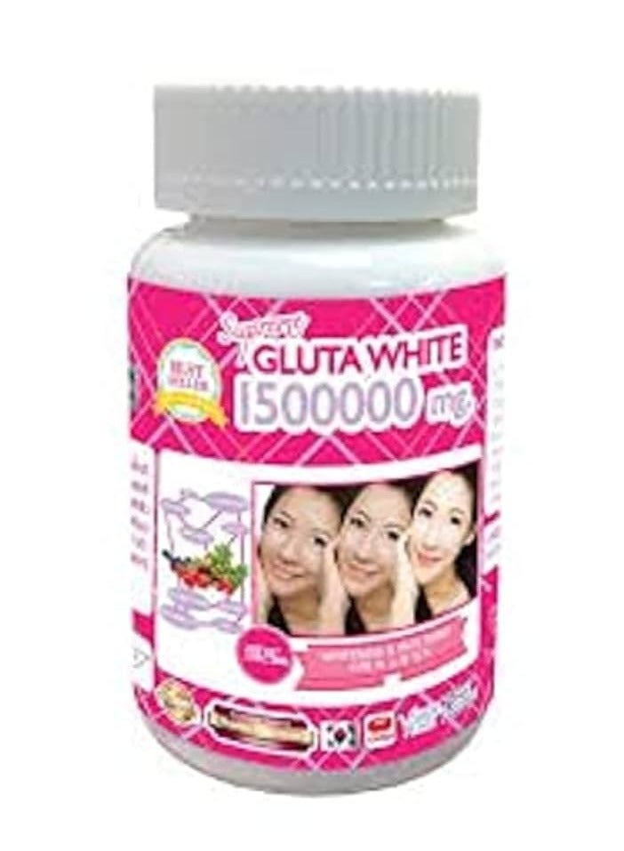 Gluta White Supreme Giutawhite Glutathione 1500000mg | Antioxidant & Skin Health Support Capsules
