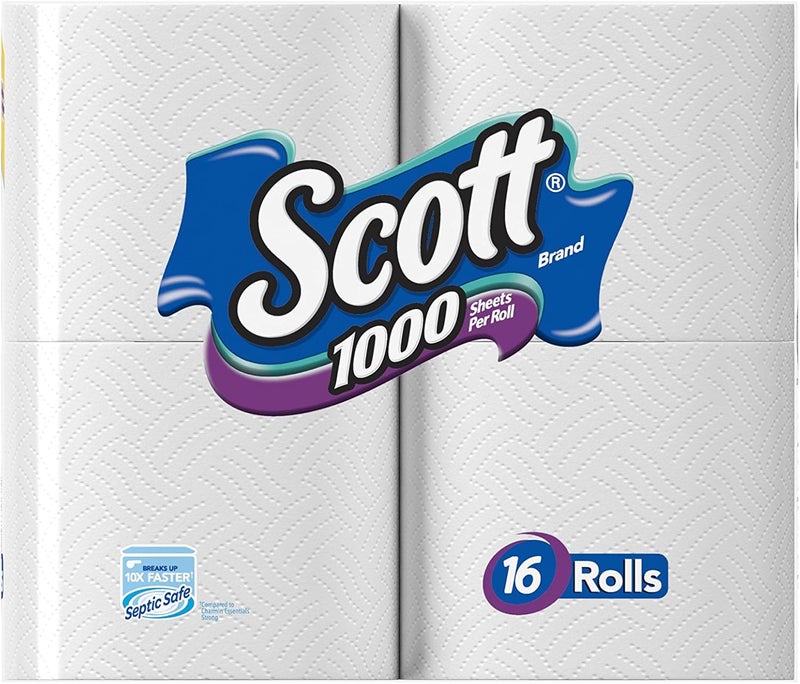 Scott 1000 Sheets Per Roll Toilet Paper, Bath Tissue, 16 Rolls (Pack of 1) - Image 4