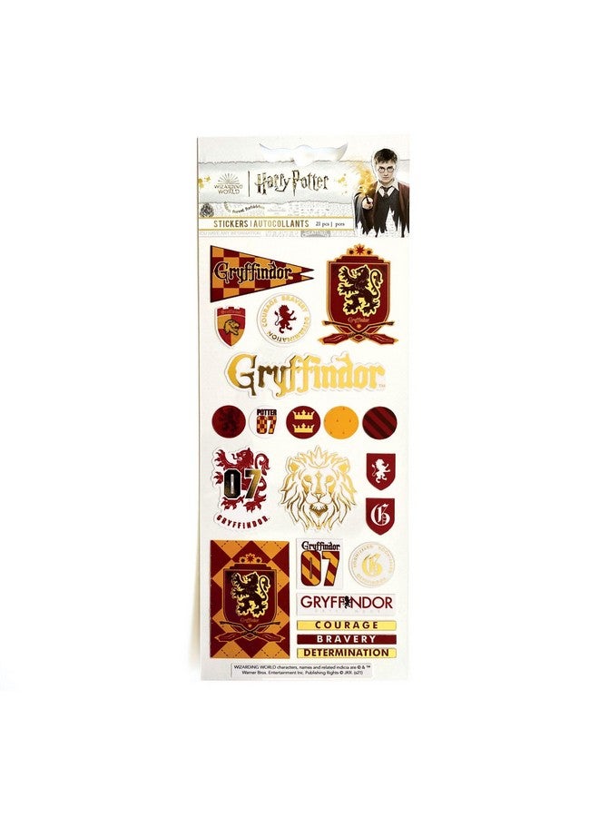 Paper House Productions Harry Potter Hogwarts Gryffindor House Shiny Foil Enamel Effect Sticker Sheet for Crafts, Scrapbooking & Collecting - Image 3