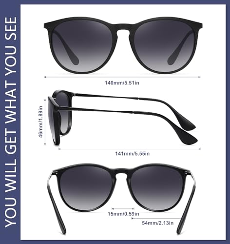 WOWSUN Retro Polarized Sunglasses Womens 2026 Trendy Round Classic Glasses - Image 5