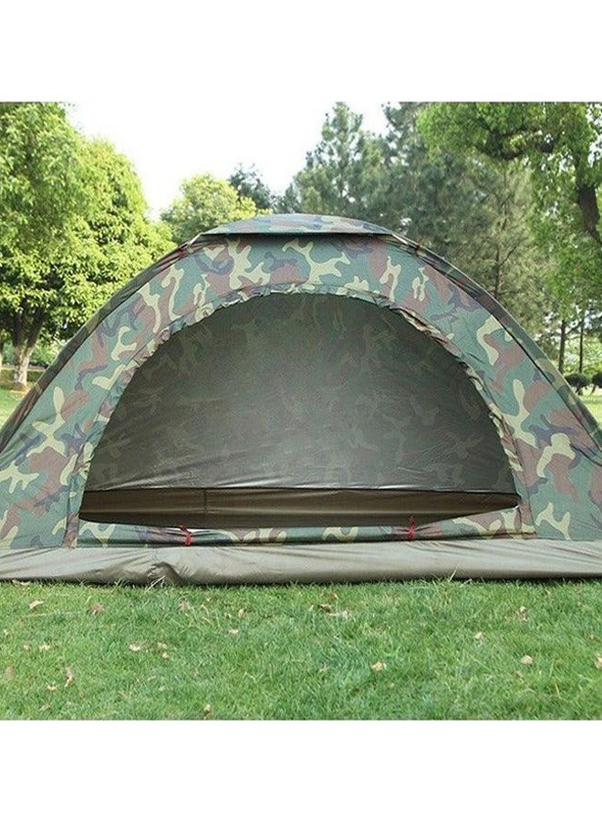 Outdoor camouflage 2-person tent, waterproof, sunscreen, mosquito-proof, sunshade, essential for camping, with plenty of space - Image 1