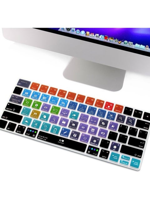 For Bluetooth Function Keys DJ Ps Shortcut Keys Apple Laptop Keyboard Protective Film-Color:final Cut Pro X-Dimensions:US Version Of Bluetooth