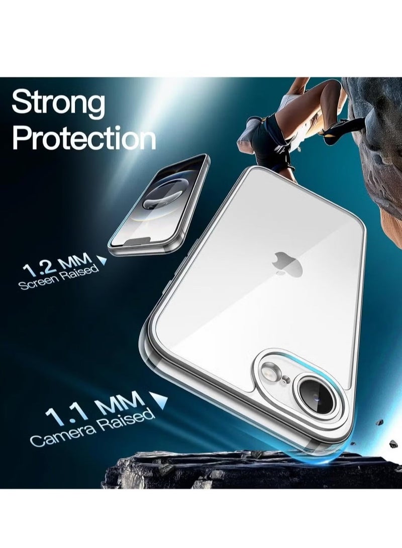 Raxoom Crystal Clear Case for iPhone 16E (6.1-Inch) â€“ Anti-Yellowing, Shockproof, and Scratch-Resistant HD Back Cover â€“ Sleek, Durable, and Protective Design for Lasting Clarity - Image 4