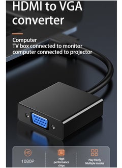 ماركة غير محددة HDMI to VGA HD Video Converter 1080p TV HDTV to VGA Adapter Cable  - Image 4