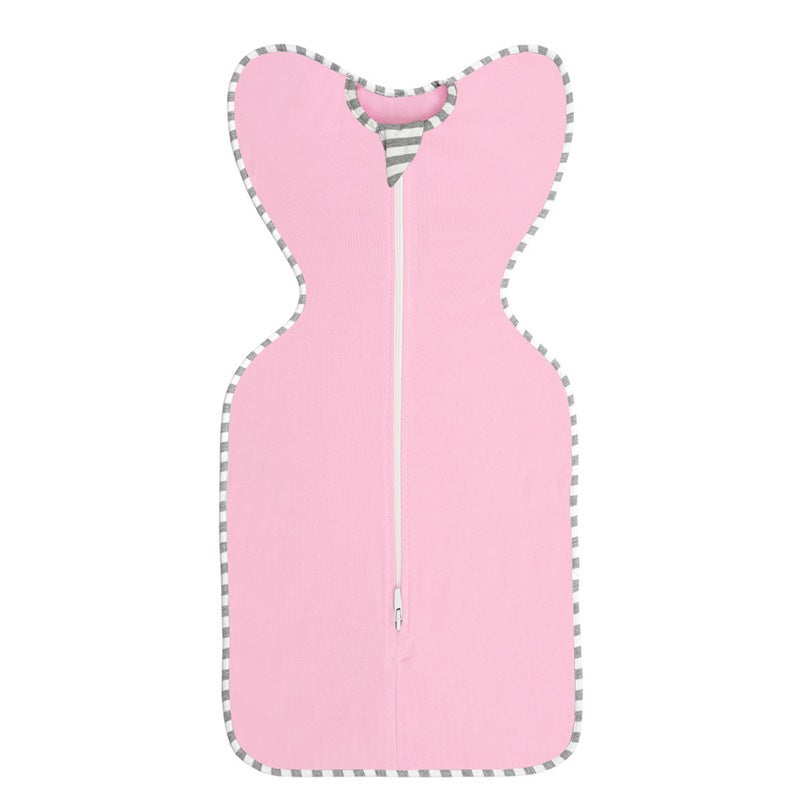Pure cotton sleeveless zipper Baby Swaddling newborn surrender kick-proof jumpsuit skin-friendly baby bag wholesale - Image 5