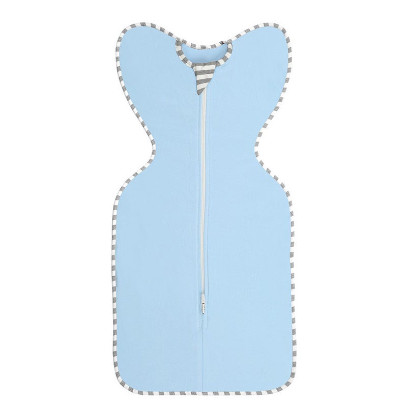 Pure cotton sleeveless zipper Baby Swaddling newborn surrender kick-proof jumpsuit skin-friendly baby bag wholesale - Image 4