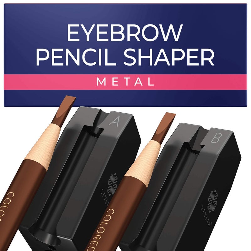 Stylia 4-in-1 Plastic Duckbill-Shape Eyebrow Pencil Shaper - Eye Makeup Shaping Tool for Waterproof Peel Off Brow Pencils - Compact Cosmetic Shaper for Beginners & Professional - Image 3