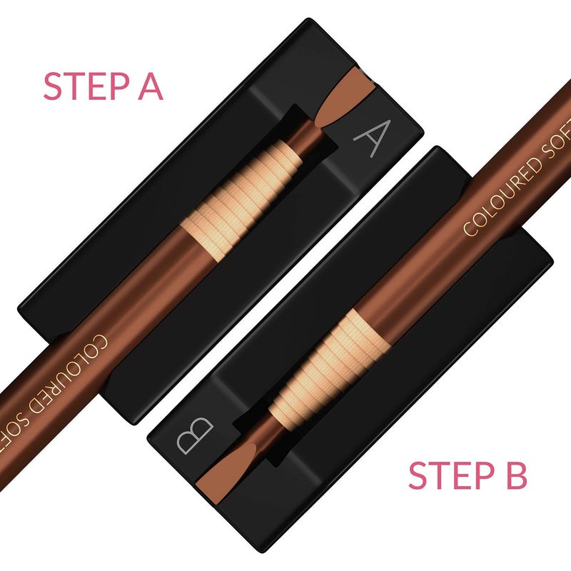 Stylia 4-in-1 Plastic Duckbill-Shape Eyebrow Pencil Shaper - Eye Makeup Shaping Tool for Waterproof Peel Off Brow Pencils - Compact Cosmetic Shaper for Beginners & Professional - Image 5