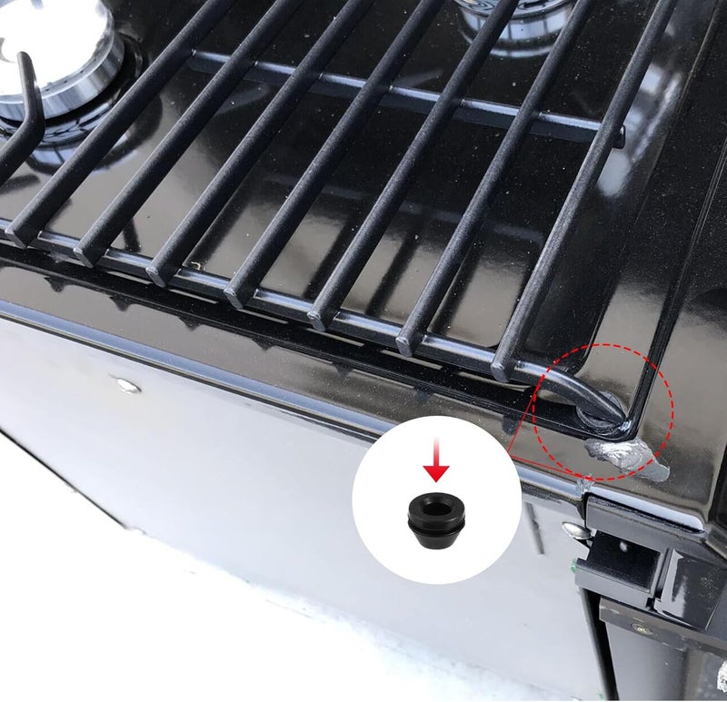 atgestore SMEV 50708 RV Cooktop Grate Grommets for Dometic Stove Top Parts Grate Rubber Grommets Replacemet RV Stove Parts top rubber bumpers Dometic Stove protector Range Grate Pads Rubber Feet 12 Pcs - Image 4