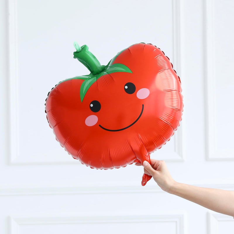 BALONAR Vegetable Fruit Balloon Arch Garland Kit 138PCS Rainbow Balloons Garland with Mixed Strawberry Corn Carrot Orange Broccoli Foil Balloon for 1st Birthday Baby Shower Party Decorations - Image 5