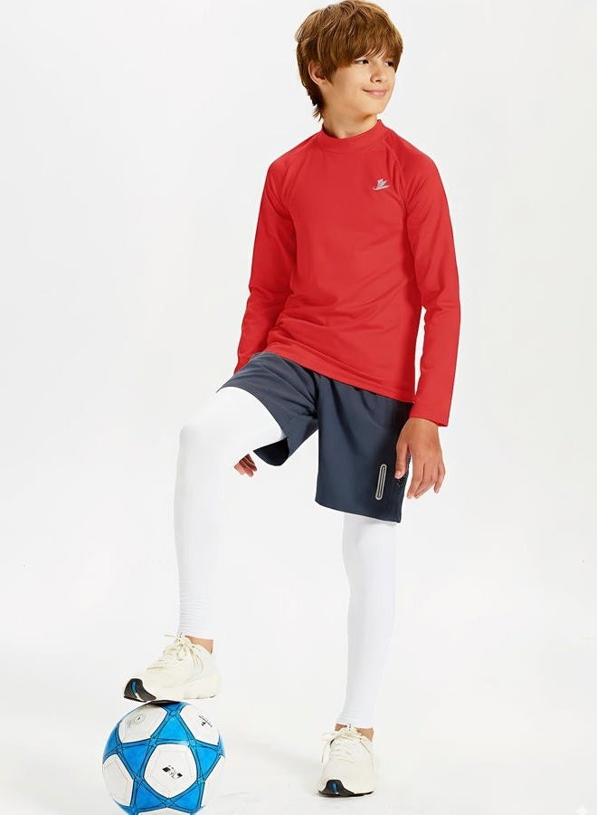 Devoropa Youth Boys Compression Shirt Long Sleeve Football Baseball Undershirt Quick Dry Sports Baselayer - Image 4