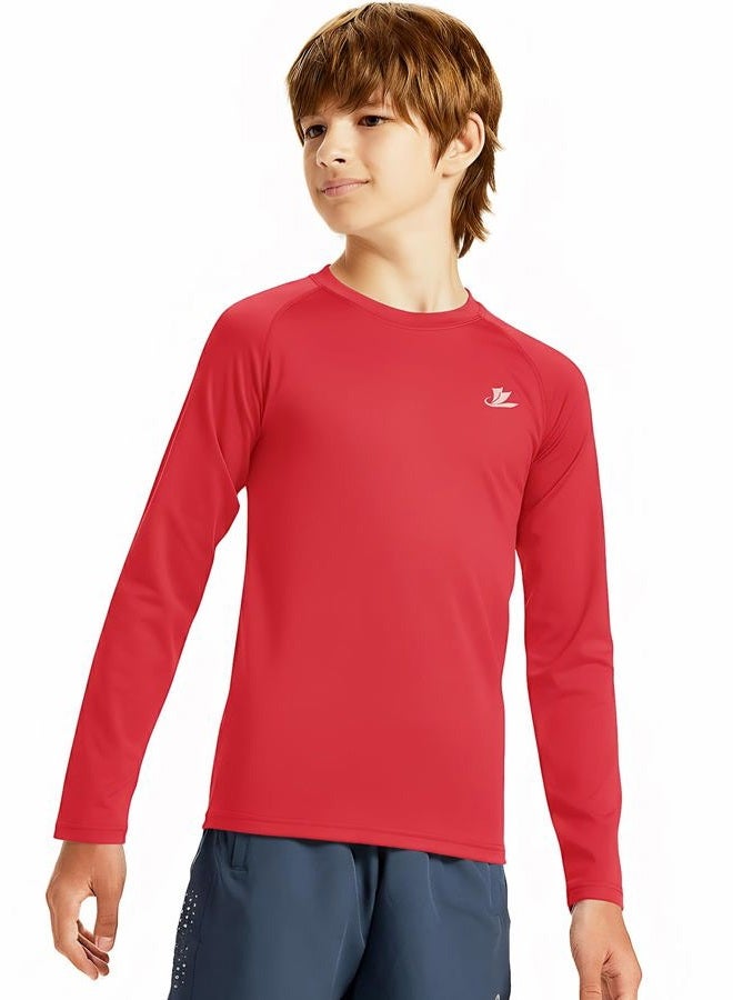 Devoropa Youth Boys Compression Shirt Long Sleeve Football Baseball Undershirt Quick Dry Sports Baselayer - Image 2