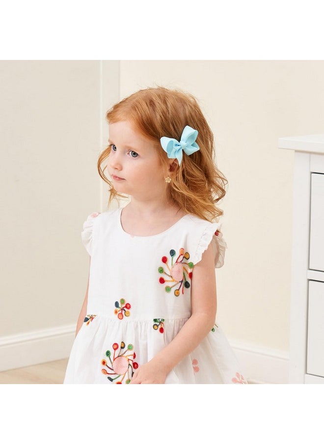 choicbaby 58Pcs 3 Inches Grosgrain Ribbon Pinwheel Hair Bows Alligator Clips Hair Barrettes Accessories For Baby Girls Kids Toddlers Teens 29 Colors In Pairs  - Image 2