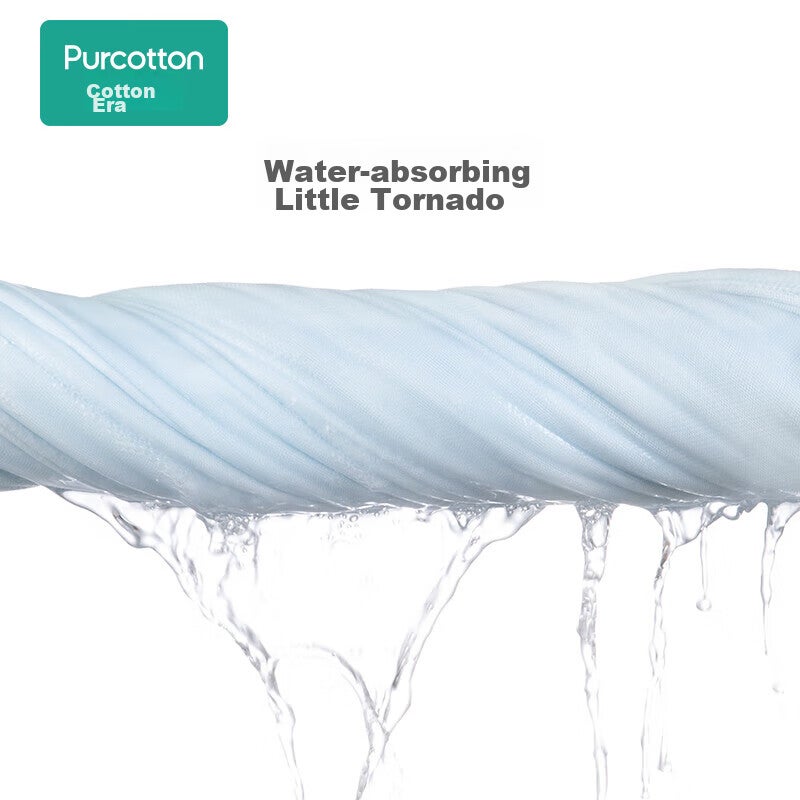 JD Jing Zao PurCotton Baby Bath Towel, 6-Layer Washable Gauze Bath Towel, Pure Cotton Large Towel Blanket Gift Box Set, Blue, 115115cm - Image 5
