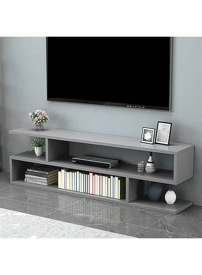 كيكي حامل تلفاز بتصميم شبكي بسيط – حل تخزين أنيق للمنازل العصرية - Image 2